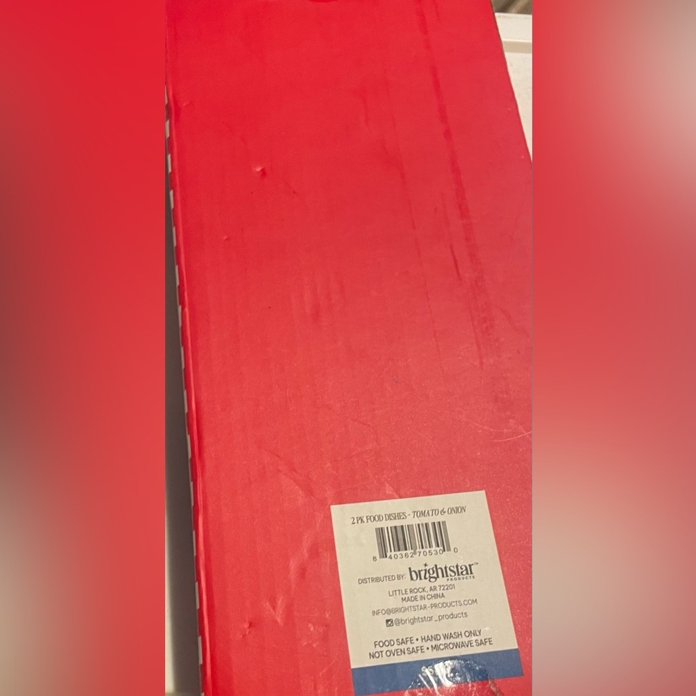 🔴 3/$12 2-Pack Tomato and Onion Food‎ dishes! New in original packaging! - Picture 3 of 3